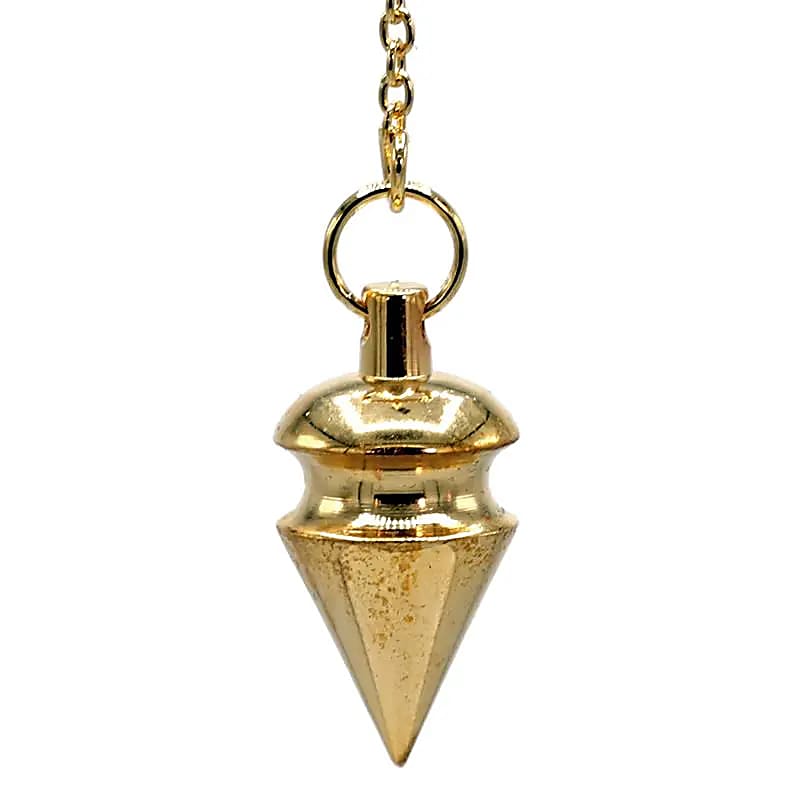 Professional pendulums of your choice, 'Gold Plated'. For natural therapies – Dowsing, homeopathy, aromatherapy and energy