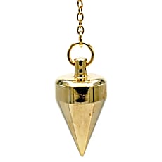 Professional pendulums of your choice, 'Gold Plated'. For natural therapies – Dowsing, homeopathy, aromatherapy and energy