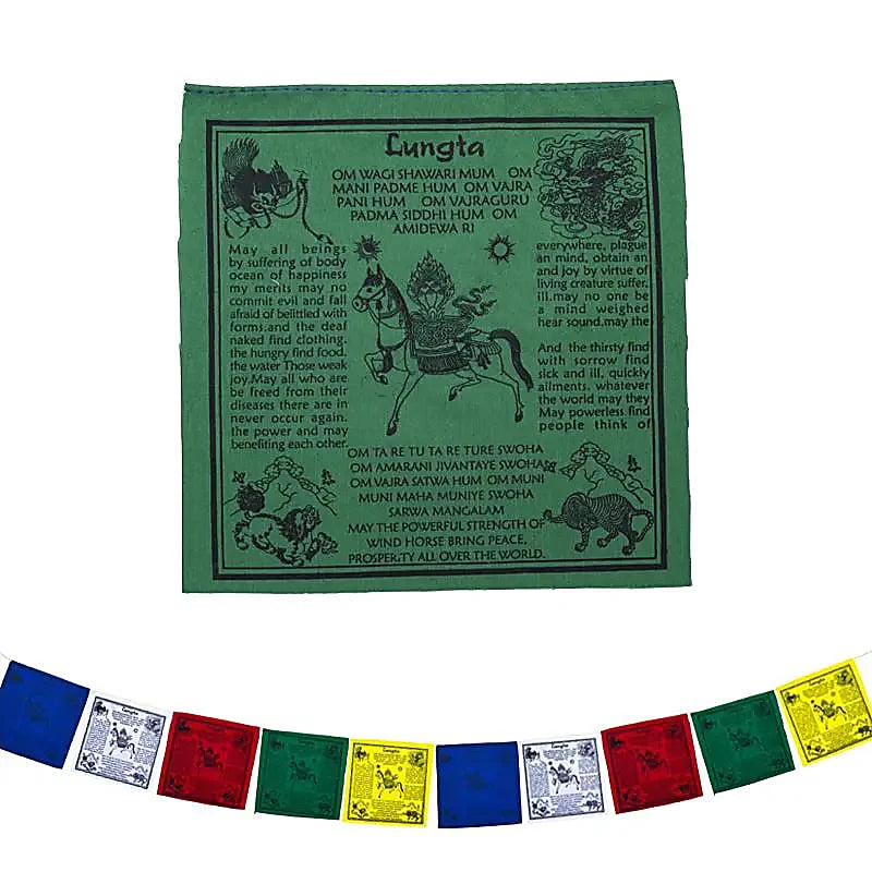 Selection/Collection 2026 of Buddhist/Tibetan prayer flags - Sold individually, 3 models to choose from 2.10 m