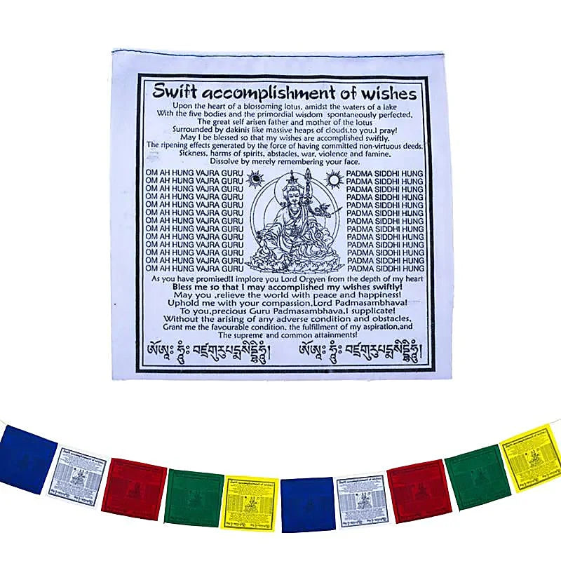 Selection/Collection 2026 of Buddhist/Tibetan prayer flags - Sold individually, 3 models to choose from 2.10 m