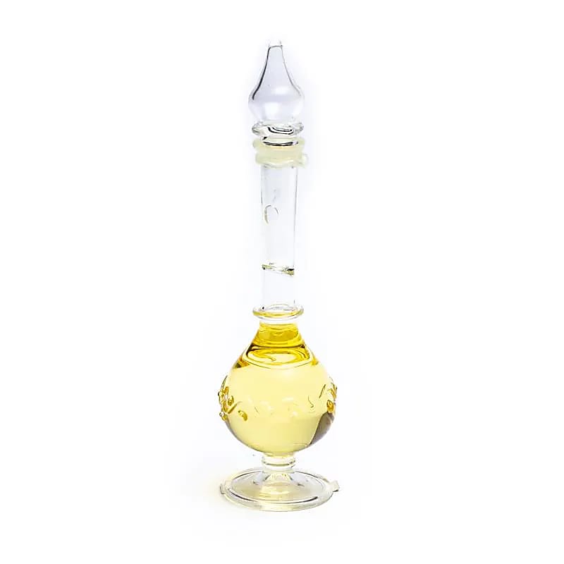 Huile de parfum 'Bois de Santal & Vetiver', fabriquée à partir d'huiles essentielles pures extraites de fleurs, de feuilles, de racines et de bois - De chez Song of India