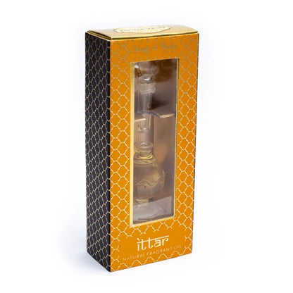 Huile de parfum 'Bois de Santal & Vetiver', fabriquée à partir d'huiles essentielles pures extraites de fleurs, de feuilles, de racines et de bois - De chez Song of India