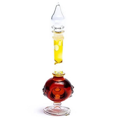 Huile de parfum 'Patchouli', fabriquée à partir d'huiles essentielles pures extraites de fleurs, de feuilles, de racines et de bois - De chez Song of India