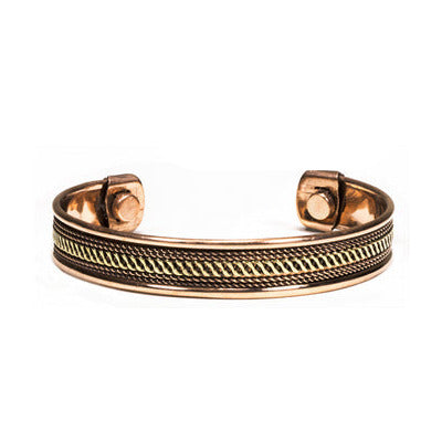 'Manchette' bracelet in copper – magnetic model