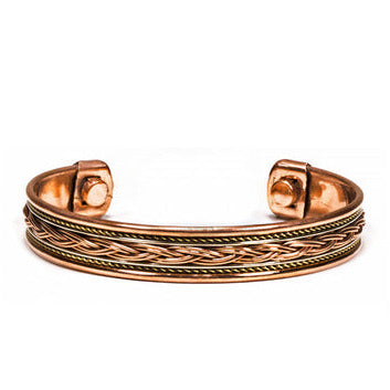 'Manchette' bracelet in copper – magnetic model