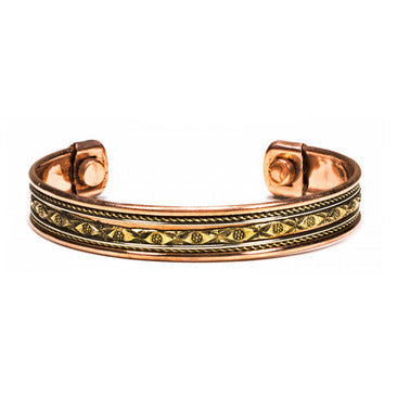 'Manchette' bracelet in copper – magnetic model