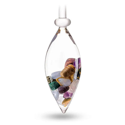 Bouteille/ Décanteur 'Era' de 1,3 litres, pour une nouvelle ère dans la préparation de « l’eau de gemme ». Verre sans métaux lourds ! vendu avec ou sans minéraux ! 3 bâtons de gemmes au choix : Diamant / 5 éléments / Bien être !