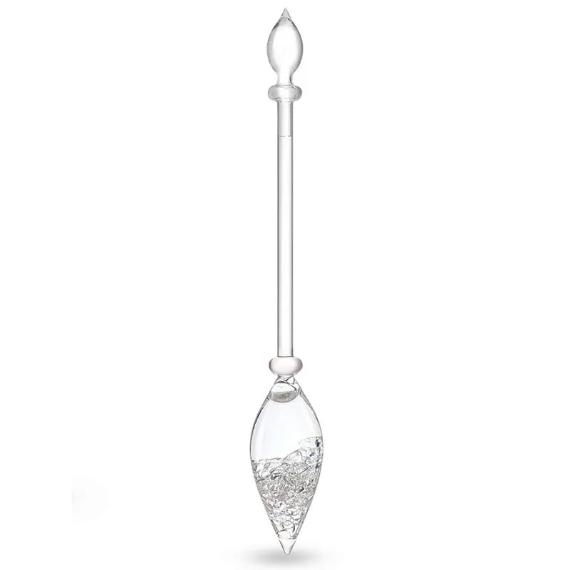 Bouteille/ Décanteur 'Era' de 1,3 litres, pour une nouvelle ère dans la préparation de « l’eau de gemme ». Verre sans métaux lourds ! vendu avec ou sans minéraux ! 3 bâtons de gemmes au choix : Diamant / 5 éléments / Bien être !