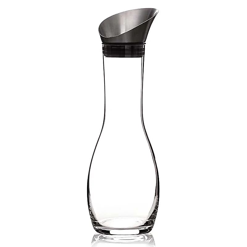 Bouteille/ Décanteur 'Era' de 1,3 litres, pour une nouvelle ère dans la préparation de « l’eau de gemme ». Verre sans métaux lourds ! vendu avec ou sans minéraux ! 3 bâtons de gemmes au choix : Diamant / 5 éléments / Bien être !