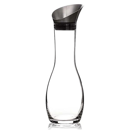 Bouteille/ Décanteur 'Era' de 1,3 litres, pour une nouvelle ère dans la préparation de « l’eau de gemme ». Verre sans métaux lourds ! vendu avec ou sans minéraux ! 3 bâtons de gemmes au choix : Diamant / 5 éléments / Bien être !