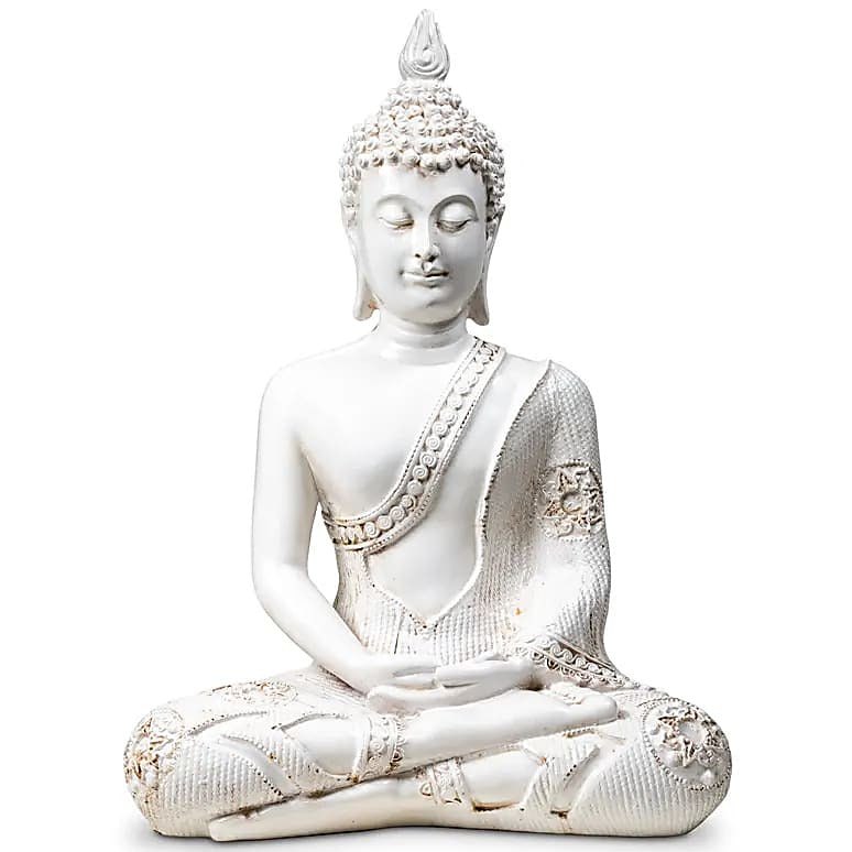 Bouddha de style thaïlandais avec mudra méditation (geste de la main) - 20 centimètres - 694 grammes !