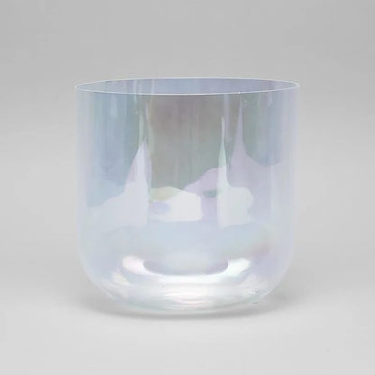 Bol chantant 432 Hz 'haut de gamme' en cristal clair de 20 cm - 1350 grammes - FA/ F (chakra coeur) - Vendu avec maillet  !