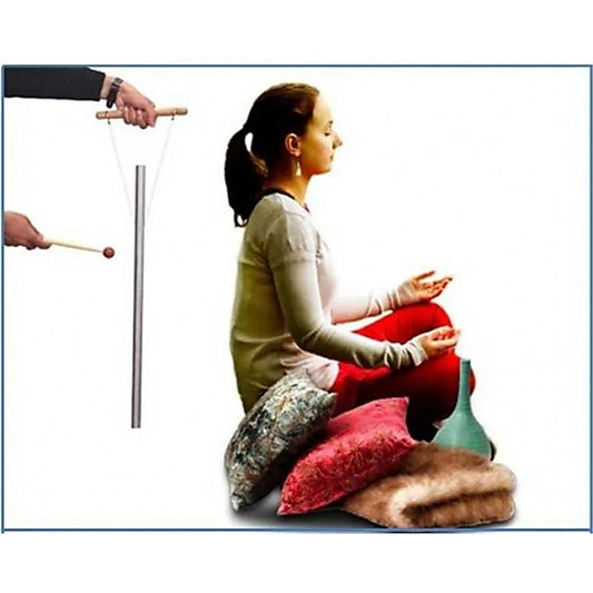 1 Barre/ tube d'énergie de taille XL 'à porter', accordé en 999 hertz, de 38 cm, vendu avec maillet !
