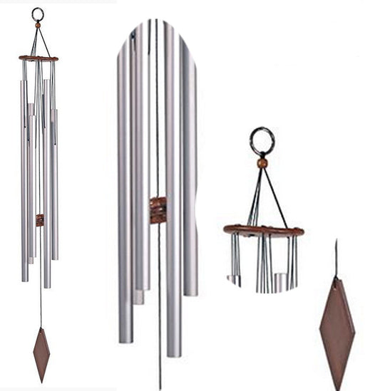 Carillon à vent thérapeutique a 5 tubes, accordés de la gamme en 432 hertz ! 85 cm- 430 gr. Une gamme magique !
