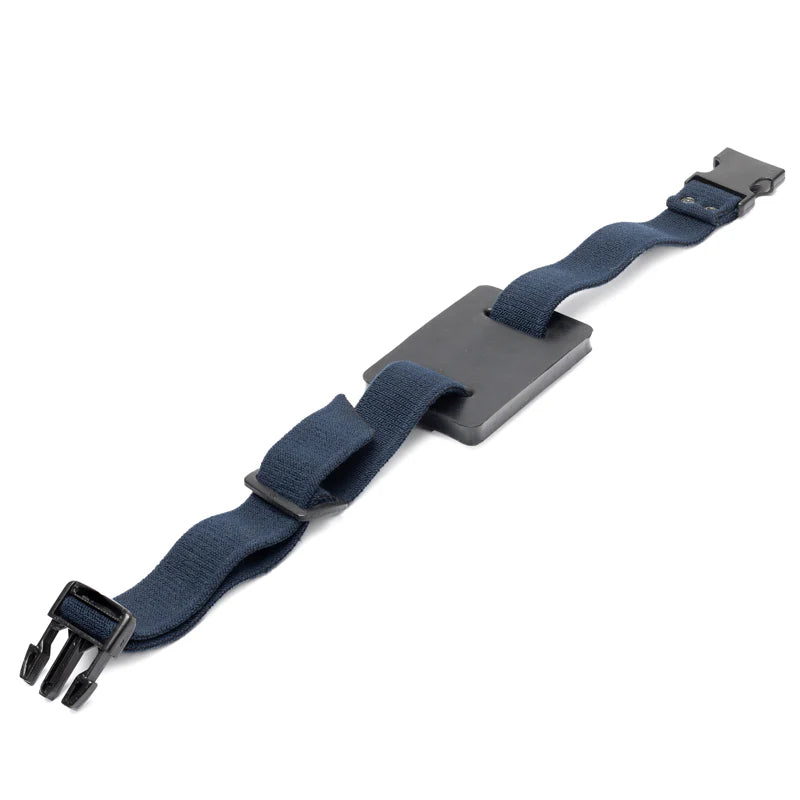 Tuning fork activator for leg with adjustable strap