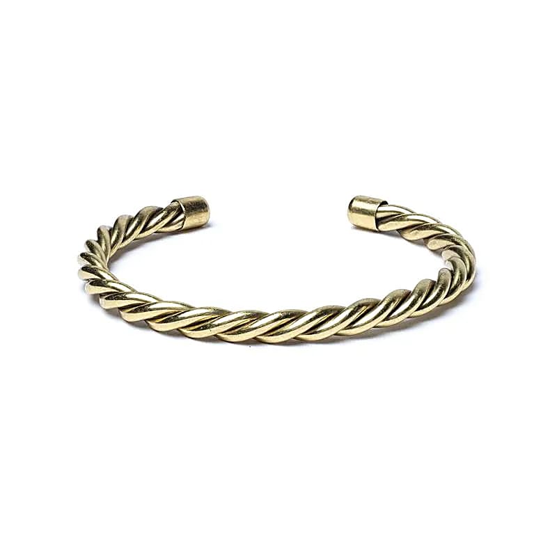 Bracelet torsadé couleur Or - Réglable ± 6,5 cm