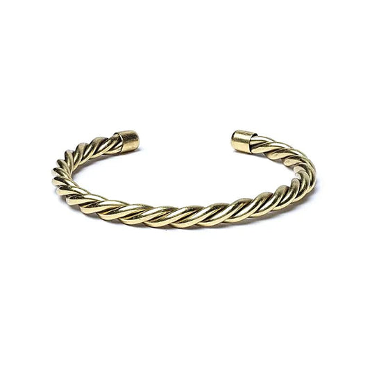 Bracelet torsadé couleur Or - Réglable ± 6,5 cm