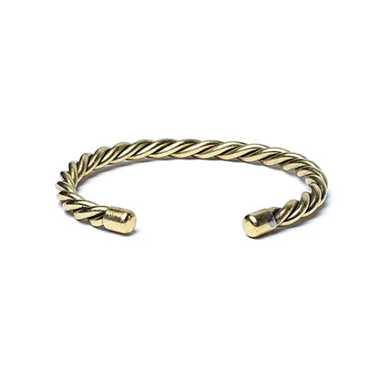 Bracelet torsadé couleur Or - Réglable ± 6,5 cm