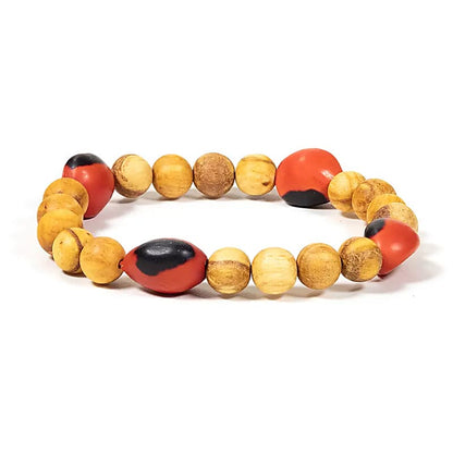 Palo santo (bois), 3 modèles de bracelets au choix en perles rondes de 8 à 14 mm. Finition naturelle et odorante car le palo santo est un encens puissant !