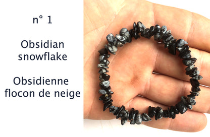 Collection de bracelets 'Baroque', perles de formes naturelles. Longueur au choix de 17 à 21 cm, avec fil de haute résistance !
