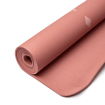 Tapis de Yoga TPE avec Arbre de Vie Marron -  61x183x0,5 cm – 0,920 kg | Souple, Léger et Antidérapant – Idéal pour Hatha & Yin Yoga