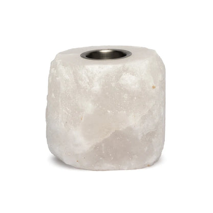 Brûle-parfum en cristal de sel – Diffuseur d’huiles essentielles avec bougie chauffe-plat