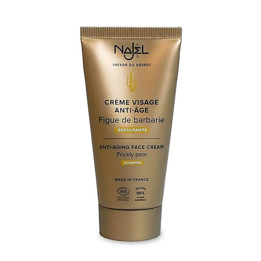 Crème anti-âge et raffermissante puissante de Najel à la figue de barbarie bio - Idéale pour soins efficaces pour garder la peau plus lisse, plus rebondie et plus hydratée - Convient à tous les types de peau - 50 g