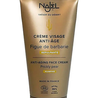 Najel's powerful anti-aging and firming cream with organic prickly pear - Ideal for effective care to keep skin smoother, plumper, and more hydrated - Suitable for all skin types - 50g