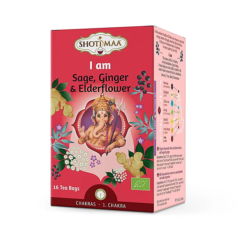 Infusion et thé Bio. de chez 'Shoti Maa', thé ayurvédique aux épices. 7 parfums au choix, 32 grammes / 16 sachets par boîte. Qualité reconnue !