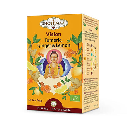 Infusion et thé Bio. de chez 'Shoti Maa', thé ayurvédique aux épices. 7 parfums au choix, 32 grammes / 16 sachets par boîte. Qualité reconnue !