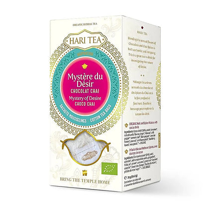 Infusion et Thé Bio. de chez 'Hari Tea', mélangé conformément à l'Ayurveda, boîte de 10 sachets ! 12 parfums au choix !