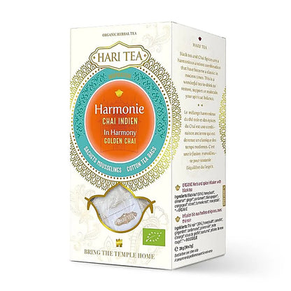 Infusion et Thé Bio. de chez 'Hari Tea', mélangé conformément à l'Ayurveda, boîte de 10 sachets ! 12 parfums au choix !