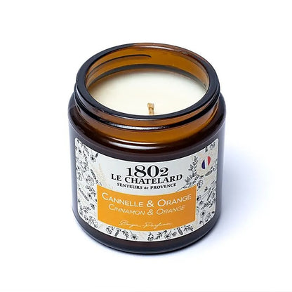Bougie de chez 'Le Chatelard' fait en France - 7x6.5 cm - ± 20/ 25H de combustion - 210 grammes ! Haute qualité, 6 parfums au choix !