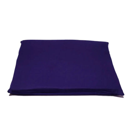 Housse pour tapis de Méditation en coton, 7 couleurs au choix + 1 Modèle en chanvre + option 'carré en mousse pour rembourrage'. taille 65x65x5 centimètres. Fait au Népal !