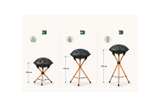 Support de Handpan en Bois – 3 tailles au choix | Fait par Zen Curiosity