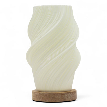 'New Wave' Lamp – 3 Modes – Twisted Cloud – 21x10x10cm – 280g | USB or optional mains/USB adapter