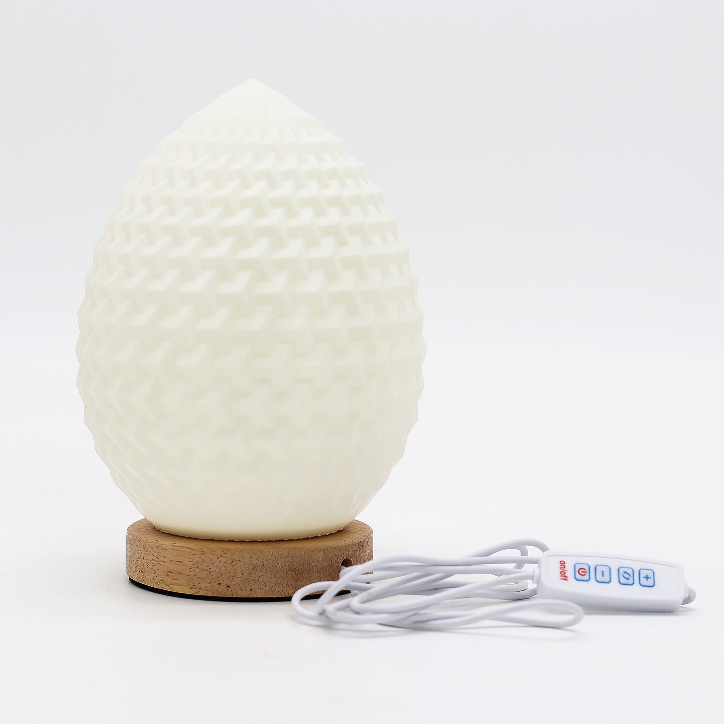 'New Wave' Lamp – 3 Modes – Teardrop Shape – 21x10x10cm – 240g | USB or optional AC adapter/USB
