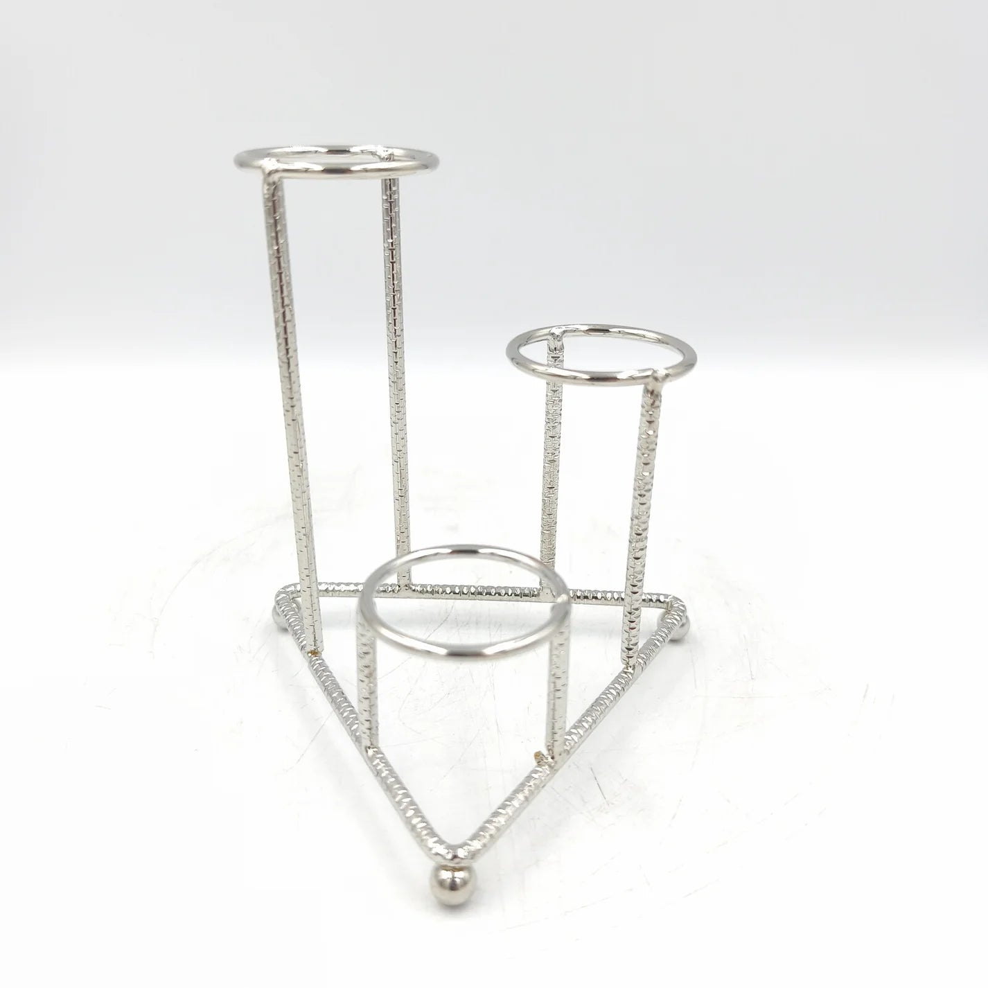 Support stabilisateur en métal pour 3 sphères de 4 à 6 cm - Taille : 11,5 cm x  7,5 x 4,5