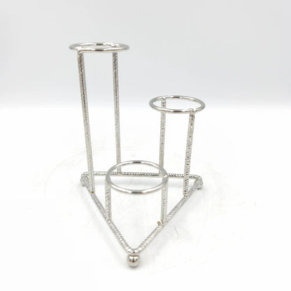 Support stabilisateur en métal pour 3 sphères de 4 à 6 cm - Taille : 11,5 cm x  7,5 x 4,5