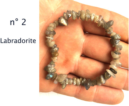 Collection de bracelets 'Baroque', perles de formes naturelles. Longueur au choix de 17 à 21 cm, avec fil de haute résistance !
