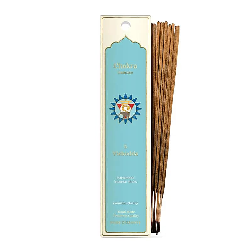 Encens 'Fiore d'Oriente', série 7 Chakras - 20 bâtons par boîte, durée 60 à 70 min chacun. Qualité artisanale exceptionnelle !