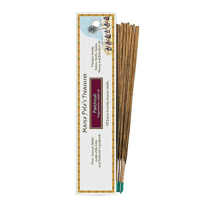 Encens 'Marco Polo's Treasures' – Fiore d'Oriente. 100% naturel, 18 parfums au choix. 10 bâtons de 23 cm, 60 à 80 min de combustion. Qualité parfaite !
