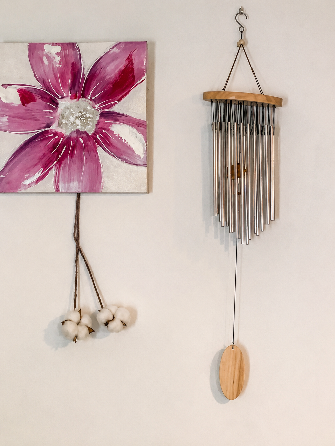 Wind chime with "22 tubes" that form a harmonious and very rich musical scale! 40 cm - 222 g. A superb creation!