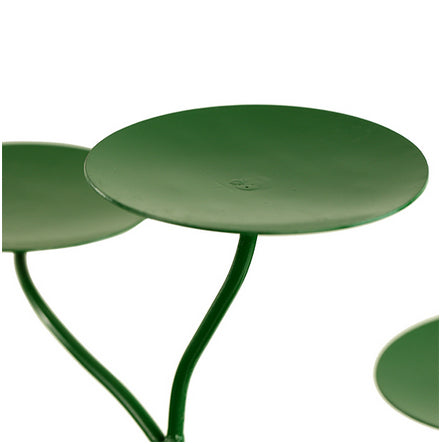 Supports en métal (32x42 cm) – Finitions vert ou or – Option 7 bougeoirs chakras, ensemble raffiné et complet !