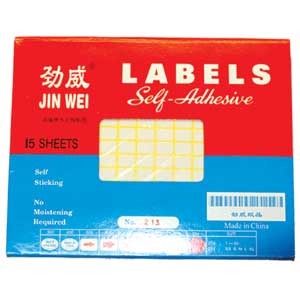 Étiquettes adhésives de petits formats, 9 x 13 mm - Parfait pour marquer les minéraux et bijoux