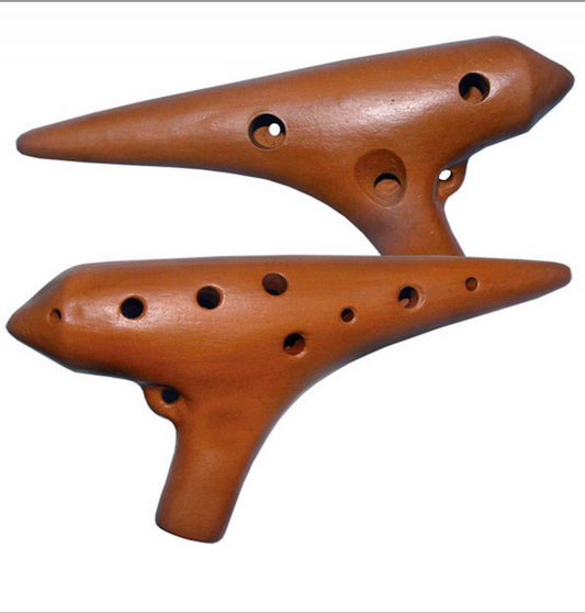 Ocarina 'professionnel' en terre cuite, 6 accordages au choix, très belle qualité !