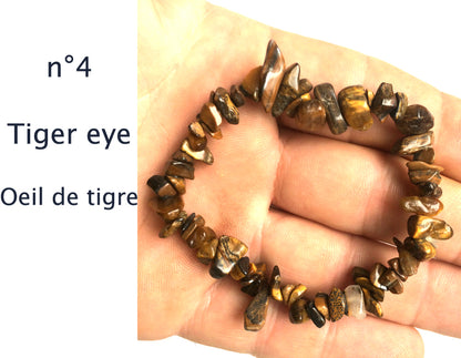 Collection de bracelets 'Baroque', perles de formes naturelles. Longueur au choix de 17 à 21 cm, avec fil de haute résistance !