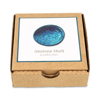 Petite coupelle décorative en coquille d’ormeau verte (Haliotis fulgens) – 10 cm – Idéale pour bijoux et petits objets