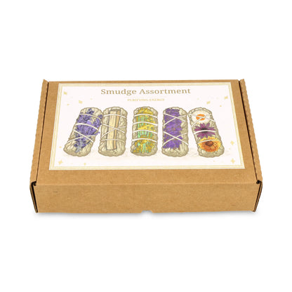 Sauge blanche - Set de fuzmigation aux herbes et fleurs assorties :  5 pièces | ± 200 g