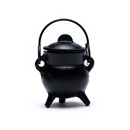 Chaudron en fonte véritable, de 6x7 ou 7x9 cm - 260 ou 560 gr. Parfait pour bruler de l'encens avec charbon !